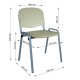 Krzesło Iso Alu Sklejka z pulpitem