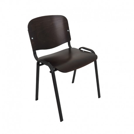 Krzesło Iso Black Sklejka Wenge