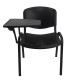 Krzesło konferencyjne iso black plastik z pulpitem