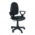 Krzesło biurowe Pionier Skaj Black