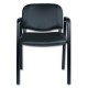 Krzesło tapicerowane iso black z podłokietnikiem